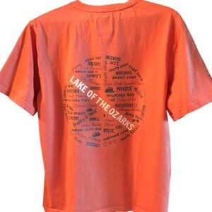 Upcycled Lake of the Ozarks Tee: Landmarks & Marinas Graphics, Men's Size M
